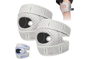 Fefod Genouillère Ortho, 2PCS Stabilisateur de tendon rotulien réglable, Sofela Ortho Rotule, Sangle de Maintienpour tendons rotuliens, pour Les Coureurs,Tennis, Arthrite Rotule, pour Femmes Et Hommes