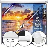 Beamerleinwand 178x178cm - in verschiedenen Größen mit und ohne Stativ, einfache Montage, Format 1:1, 4:3, 16:9, HD 4K…