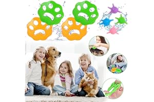 GUBOOM Épilateur pour Poils d'animaux, 8 Pièces Épilateur pour Animaux, Attrape Poils Animaux réutilisable, Boule à Linge, Poils Animaux Nettoyage Outil, pour Machine à Laver, vêtements, débris