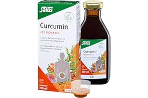 ‎SALUS Salus Curcumin 202 Bioaktiv Tonikum – herausragende Bioverfügbarkeit: bis zu 202x bessere Curcumin-Aufnahme – ohne synthetische Polysorbate oder Piperin – mit Vitamin D3 – 250 ml