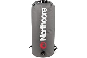 Northcore Accesorios de Surf y Deportes acuáticos Bolsa de compresión de 20 litros de Capacidad de 20 litros - Gris - Liviana e Impermeable