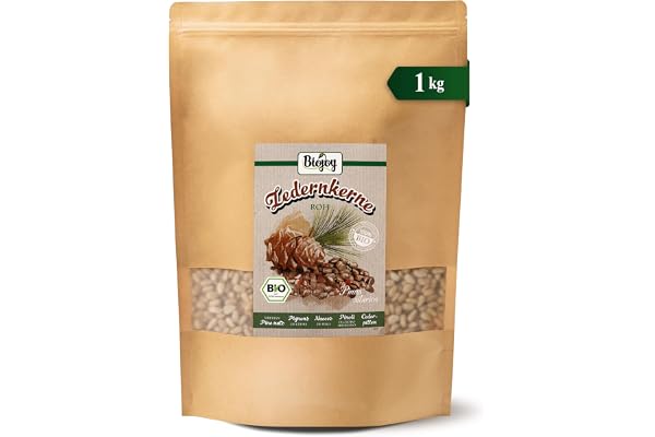 Biojoy Ekologiska cederkärnor från Sibirien, cedernötter utan skal, 1 kg