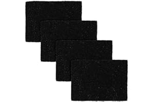 EZEBESTA Compost Bin Carbon Odour Filters Substitute for Food Waste Caddy Replaceable Rectangle Activated Carbon Filters Pad for Kitchen (Pack of 4)