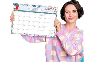 DJJUAJK Wandkalender 2024-2025 Calendar-18 Monate Von Januar 2024 - Juni 2025 Kalender, Familienplaner, Monatsplaner, Familienkalender, Jahreskalender 33cm X 22cm