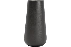 XAQAMY Jarrón de Cerámica Negro, Jarrones Decorativos Modernos, Floreros Decorativos Modernos, Decoración de Jarrón de Mesa para Decoración Hogar, Sala de Estar, Dormitorio, Oficina, Estantería
