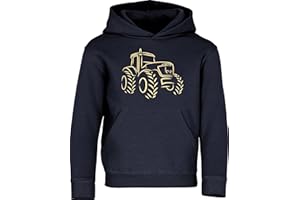 BADDERY Pull tracteur pour garçon – Pull à capuche pour enfant – Ferme