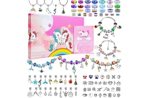 Muyans 150 Pezzi Kit per Braccialetti Bambina, Regalo Bambina Kit Braccialetti fai da te 4-12 Anni di Creazione di Gioielli, Set Crea Braccialetti, Idea Regali Bambina 6 8 10 Anni, Compleanno