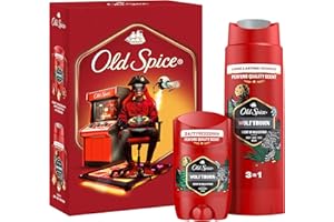‎OLD SPICE Old Spice Gamer Geschenkset für Männer mit Wolfthorn Deostick und Duschgel, 24/7 Frischhh bei täglicher Anwendung, langanhaltender Duft in Parfumqualität