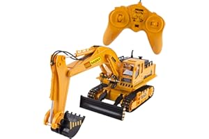 BIG DADDY Big-Daddy Full Functional Excavator, Electric Rc Remote Control Construction Tractor Toy (with Lights and Sounds) Indoor & Outdoor Play Activity