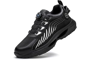 ROLLTONGOZ Safety Trainers Men Women Steel Toe Cap Trainers Lightweight Safety Shoes Breathable Non Slip Work Trainers Steel Toe Cap Safety Boots Swivel Buckle Shoelaces