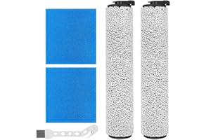 TOMKITY Kit 2 Brosse Rouleau pour Aspiirateur Eureka New400 avec 2 Filtres et 1 Brosse de Nettoyage
