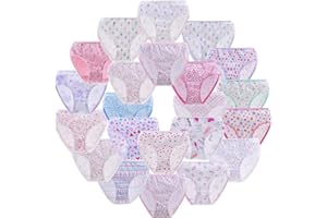 Anntry Bequeme Baumwollene Kinder-Unterhosen Unterwäsche für Kleine Mädschen Höschen 2-12 Jahre (Eine Packung von 12 Stücke)