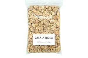 Landare Ghiaia Rosa 1,8Kg - Ghiaia per Acquario - Sassolini Decorativi per Vasi - Sassi Decorativi per Vasi - Ghiaia per Vasi - Sassolini per Acquario - Ghiaia per Giardino (10-15 mm)