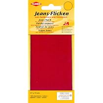 Kleiber Jeans-Bügelflicken Pink, Ca. 17x15 Cm – Selbstklebender Flicken Zum Ausbessern Und Verstärken Von Jeansstoff