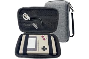 TRIPHKAR Hårt EVA Väska Skyddsfodral Case för Game Boy Classic, 3DS XL, 3DS LL Console, 3,5 tums Hårddisk, Power Bank, Kabel