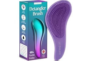 Lily England Detangle Hair Brush for Thick, Curly & Straight Hair - Detangling Hairbrush for Women, Kids & Toddlers with Flexible Bristles - Smooth Detangler for Wet & Dry Hair, Ombre