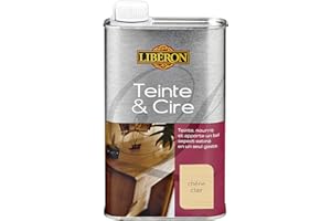 LIBERON Teinte et cire pour le bois, Chêne clair, 500mL