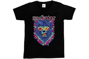 Fancy A Snuggle Rockstar Werewolf Wearing Cool Shades Sunglasses Kids Boys T-Shirt