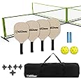 Triumph Sports 4 Square Volleyball/Badminton Combo and Pickleball Combo Accessories Included - Multiple Styles Available