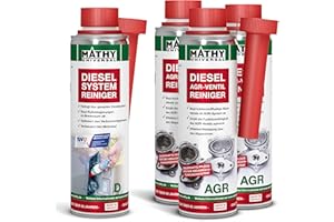 ‎MATHY MATHY AGR-Kur - AGR-Ventil Reiniger - Set Diesel Systemreiniger für intensive - Reinigung - Additiv, 4 Dosen