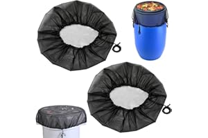 MAIXINNEW 2 Piezas Red Barril Agua Chuva Redonda 95cm, Red para Barril de Agua de Lluvia con Elástico, Protección Ajustable para Barril de Agua de Lluvia para Colector de Agua de Jardín