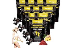 SALUCIA 50 Stück Herbal Detox & shaping Cleansing Foot Soak Beads, Sugar Control Therapeutisches Fußbad, Slimwe Kräuter Körper Entgiftungs Fußbad (10 Bag)