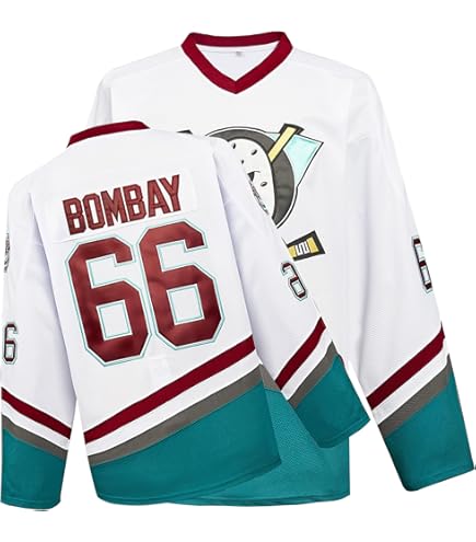 Gmjay Adam Banks #99 Mighty Ducks Ice Hockey Jersey Movie Hockey