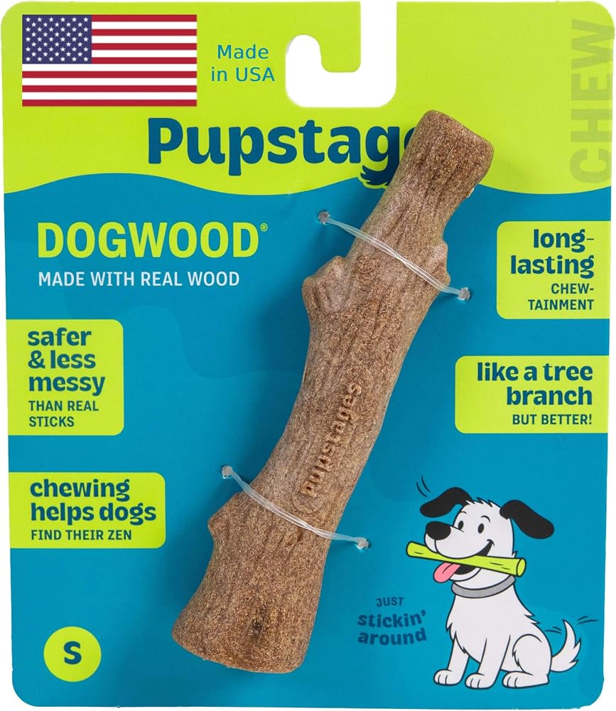 Petstages Kızılcık Ahşap Alternatif Köpek Çiğneme Oyuncağı, Küçük