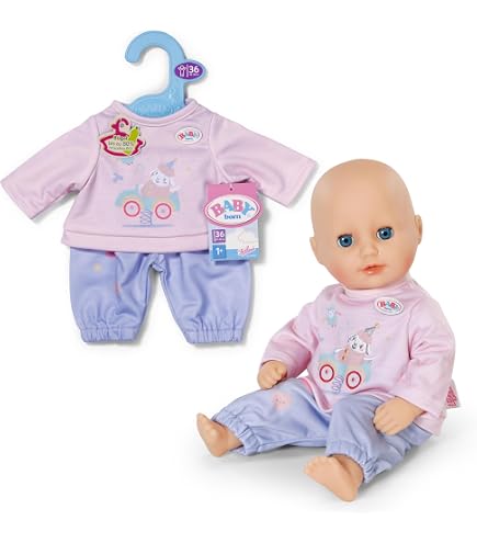 BABY born Robe rose - Robe de poupée avec pommes et coccinelles - Vêtements de poupée de qualité supérieure - Accessoires pour poupées de taille 36 cm BABY born Robe rose - Robe de poupée avec pommes et coccinelles - Vêtements de poupée de qualité supérieure - Accessoires pour poupées de taille 36 cm