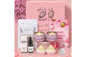AYGE 21st Birthday Gifts for Her, Pamper Birthday Gifts Sets Hamper for Her, Friend, Sister, Girlfriend, Women, Self Care Relaxation Spa, Relax Bath Gift Birthday Presents for Her