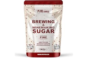 Pure Source Nutrition Brewing Sugar (Glucose) 1KG Home Brew Beer, Lager, Cider, Wine, Spirits Kits, Beer Brewing, Wine Making Sugar