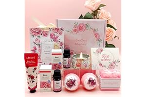 KARESTCORP Valentines Day Pamper Gifts for Women, Unique Skin Care Pamper Hampers Set Gifts For Her Wife Friend Sister, Female Relaxation Spa Ladies Bath Set Get Well Soon Presents Self Care Friendship Gifts