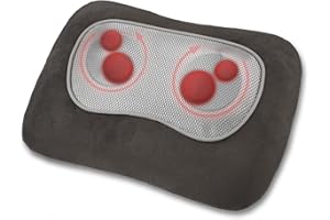medisana MC 840 Shiatsu Massagekissen, Massagegerät mit Wärmefunktion, Ideal für Nacken, Schulter, Rücken & Beine, Inkl. Rotl