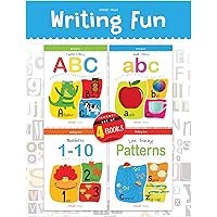 Writing Practice Boxset: Pack of 4 Books (Writing Fun: Write and Practice Capital Letters, Small Letters, Patterns and…
