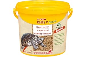 Sera raffy p Nature 3,8 L | alimento Flotante para Tortugas 3.800 ml | sin colorantes ni conservantes | fácil de digerir | Desarrollo Sano