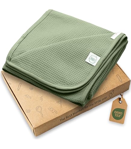 Coperta Fasciatoio a Maglia per Neonati e Bambini - 100% Cotone Morbido e Confortevole, Coperta da Ricezione per Culla e Passeggino, Regalo per Neonati e Bambini (Llama - Blu