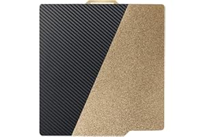 IdeaFormer-3D Smooth Carbon Fiber PET + Textured PEI Build Plate 257x257mm, Double Sided Flexible Print Bed 3D Printer PET+PEI Sheet for Bambu Lab X1