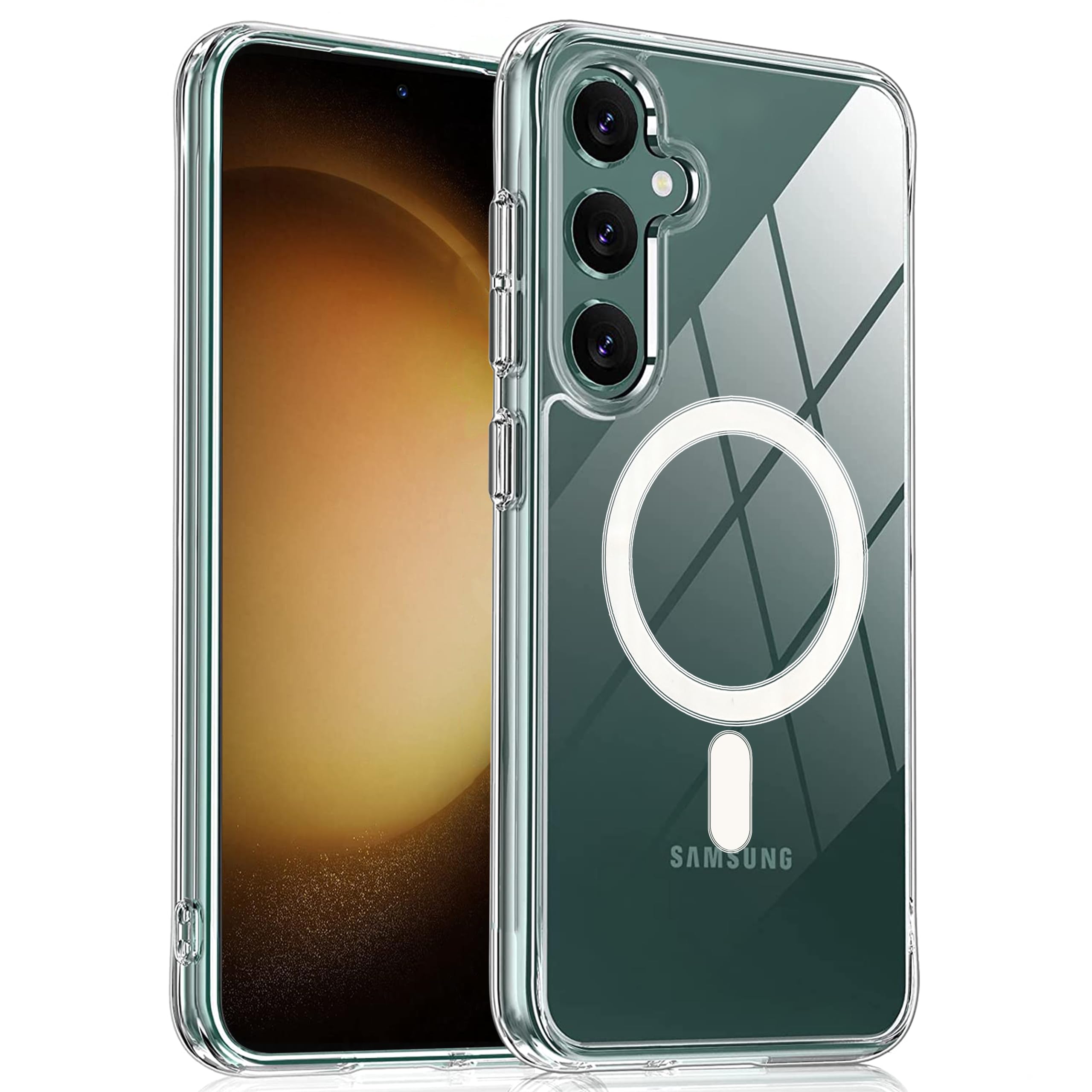 Zapcase Back Case Cover for Samsung Galaxy A35 5G | Compatible for Samsung Galaxy A35 5G Back Case Cover | Compatible with MagSafe | Scratch-Resistant Back Case Cover | Clear