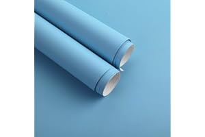 Timeet Samoprzylepna tapeta, niebieska naklejka na meble, naklejka na ściany, wodoodporna, odklej i przyklej, tapeta, pokój chłopięcy, folia winylowa do salonu, sypialni, meble, odnowiona, 40 x 300 cm