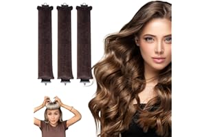 DTXYBC 3 Stück Hitzefreie Lockenwickler, Locken Ohne Hitze, Lockenwickler Über Nacht mit Haken, Lockenwickler zum Ausschlafen, Locken über Nacht für Langes und Mittleres Haar
