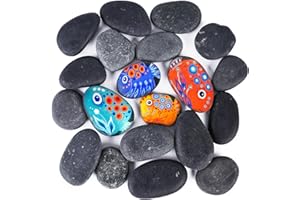 VGOODALL 20PCS Painting Rocks, Pebbles for Painting Craft School Kindness Project Decorations Stones