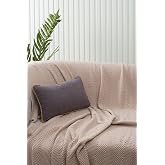 &Ouml;ZSAY HOME Gri Panorama Hardal Biyeli Kırlent Kılıfı 3 Farklı Biye Se&ccedil;eneğiyle, 45 x 45