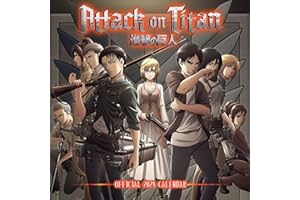 Danilo Calendario 2024 pared Attack on Titan - Calendario pared 2024 - Planificador mensual 30x30 cm | Calendario 2024 Attack on Titan