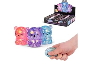 Tobar SCRUNCHEMS Sugar Diddy Bears Stress Squishball Toy - 3 Pack, Multiple Colours