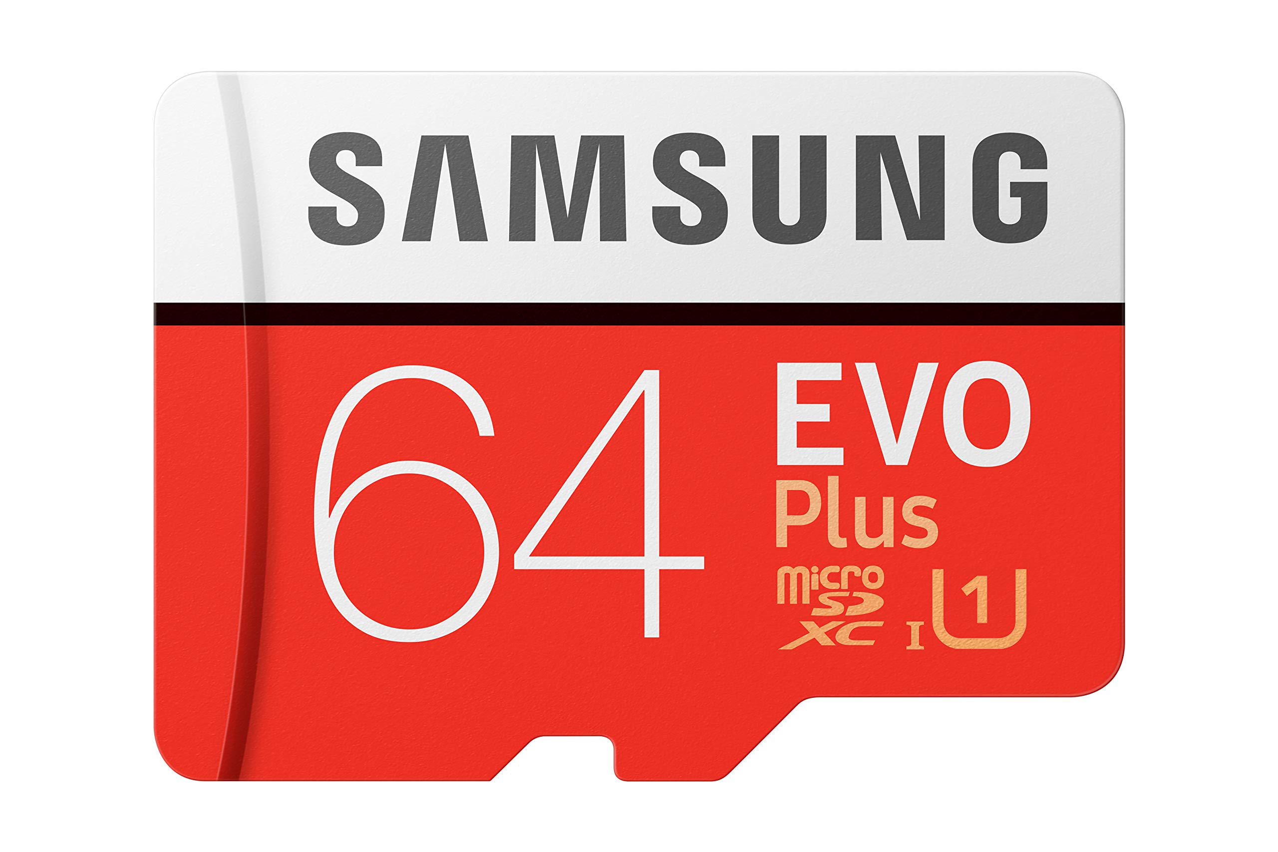 Samsung EVO Plus 64GB microSDXC UHS-I 100MB/s Full HD & 4K UHD Memory Card with Adapter (MB-MC64HA)