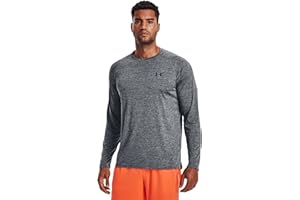 Under Armour Hombre Camiseta Técnica De Manga Larga, Pitch Gray/Black
