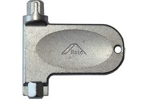 Roto TS7510 Original Adjustment Key for Door Hinges PS23/27, Silver