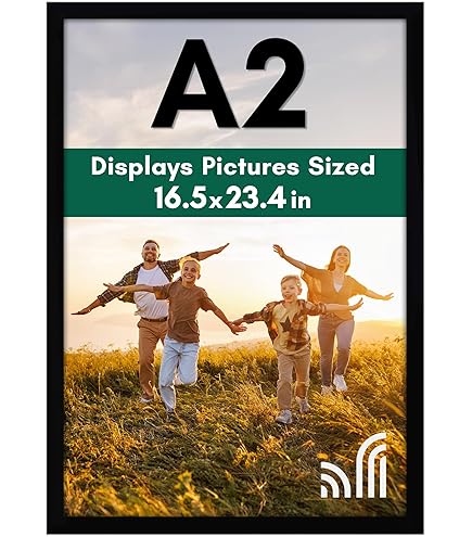 Cornice Portafoto In Rovere DIN A2 (42x59.4cm) - Legno Quercia, Vetro Acrilico Infrangibile, Design Scandinavo - Foto 5