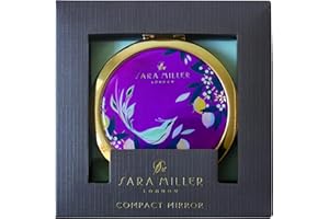 PORTICO DESIGNS LTD Portico Designs Sara Miller Boxed Mauve Orchard Birds Compact Mirror, Purple
