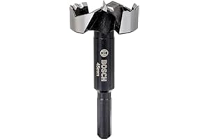 Bosch Accessories Mèche Forstner (Bois, Longueur 90 mm, Accessoire pour Perceuse), Argent/Noir, Ø 45 mm